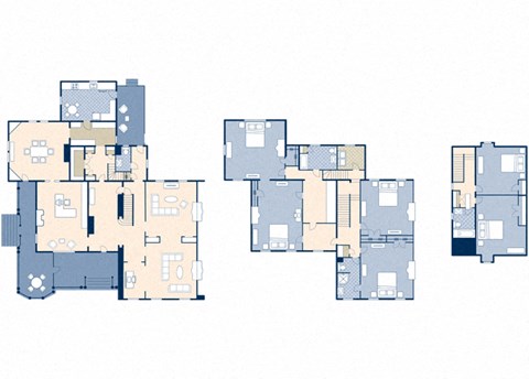 Floor plan for 6 beds, 3.5 baths, 4700 sqft
